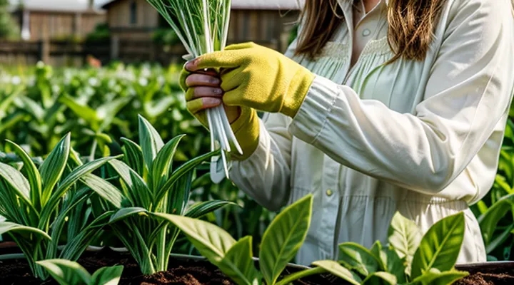 Чем обработать лук, если желтеет перо на грядке?