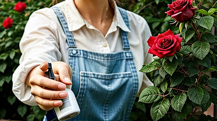 Чем обработать розу от тли и паутинного клеща?