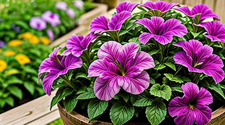 Чем подкормить петунию для обильного цветения в кашпо на улице в июне?