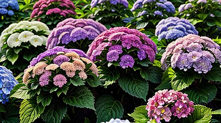 Чем поливать гортензию, чтобы она была разных цветов?