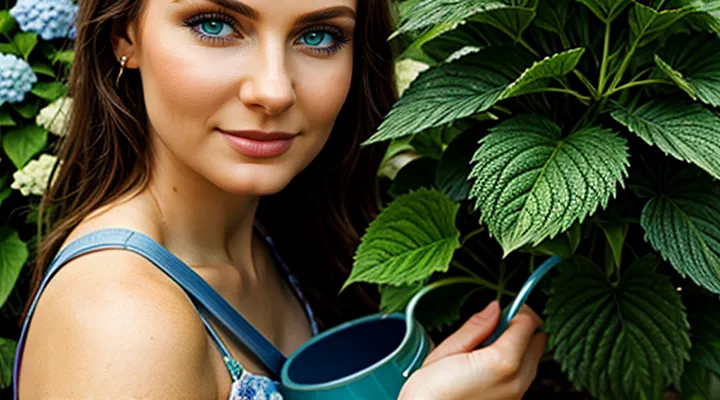 Чем поливать гортензию?