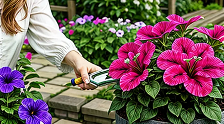 Что делать, чтобы петунии обильно цвели и кустились?