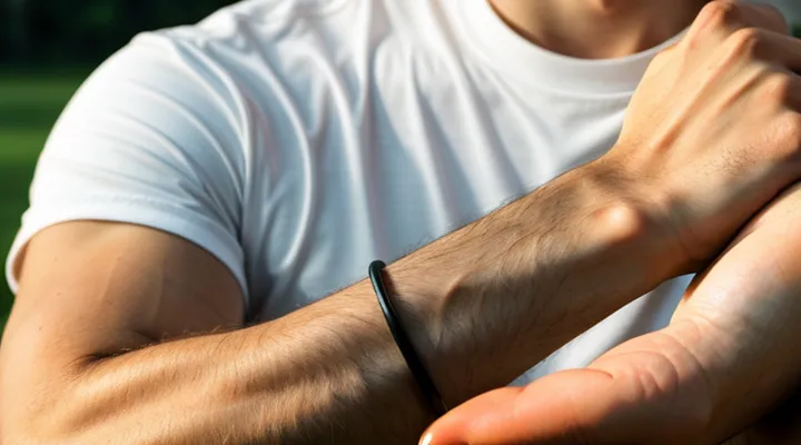 Что означает черная резинка на руке у парня?