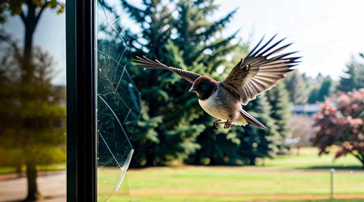 Что означает, если птица ударилась об окно и улетела?