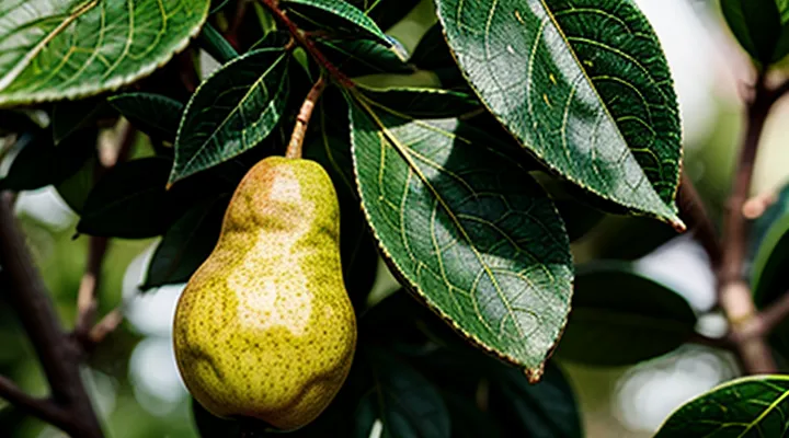 Что означают желтые пятна на листьях груши?