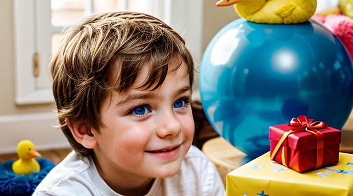 Что подарить ребенку на 1 годик мальчику?