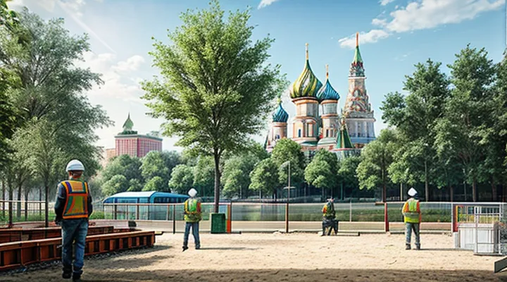 Что строят в парке Горького на набережной?