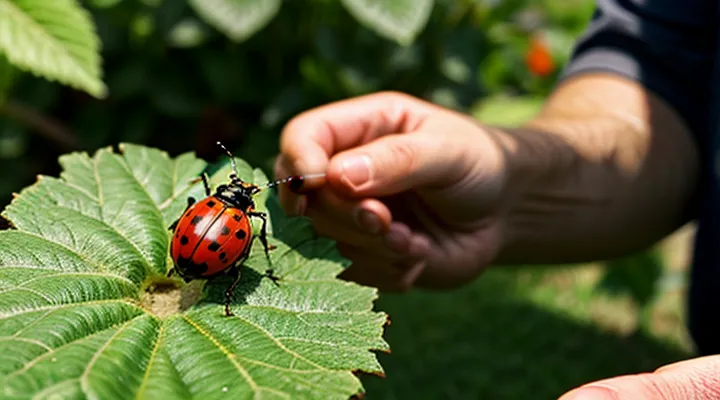 К чему садится божья коровка на человека?