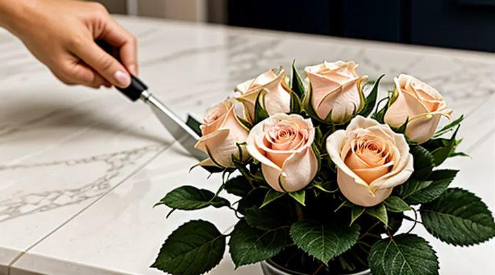 Как черенковать розы из букета в домашних условиях пошагово?