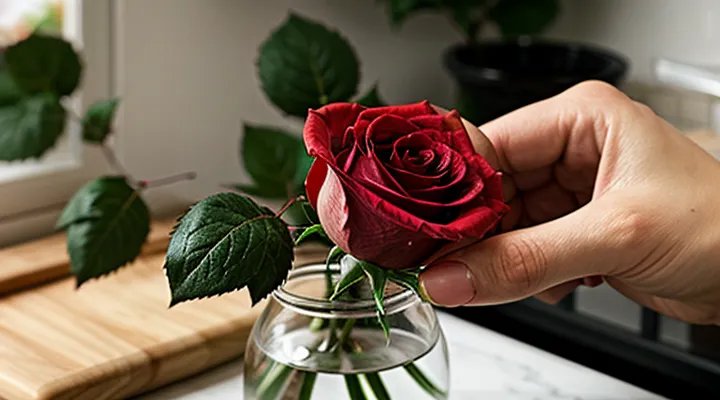 Как черенковать розы из букета в домашних условиях?