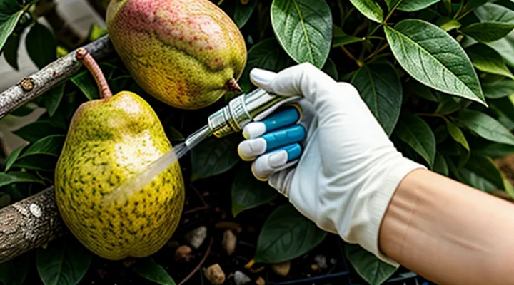 Как лечить ржавые пятна на листьях груши?