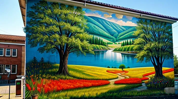 Как называется масштабное изображение, занимающее всю торцевую сторону здания?