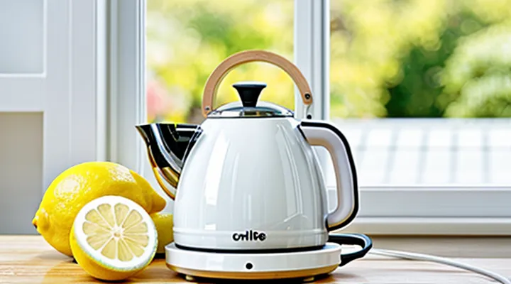 Как очистить чайник от накипи лимонной кислотой?