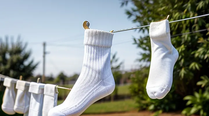 Как отстирать белые носки до белоснежности в домашних условиях?