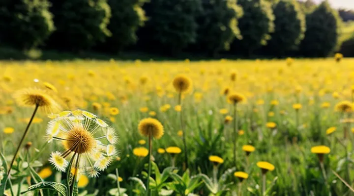 Как плести венок из одуванчиков?