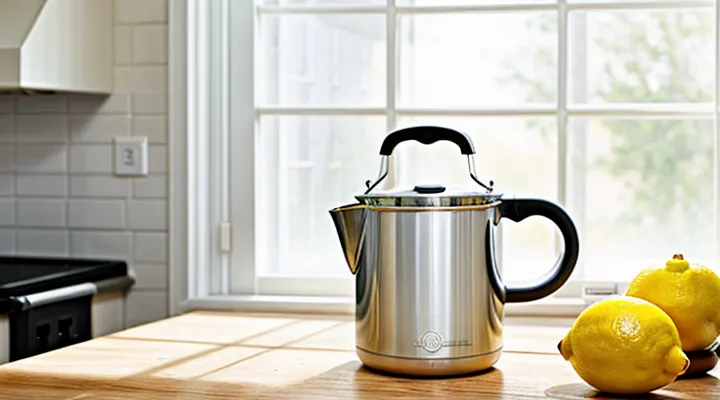 Как почистить электрический чайник лимонной кислотой от накипи?