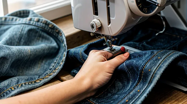 Как подшить джинсы с сохранением фабричного шва на машинке пошагово в домашних условиях?