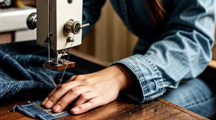 Как подшить джинсы с сохранением фабричного шва на швейной машинке?