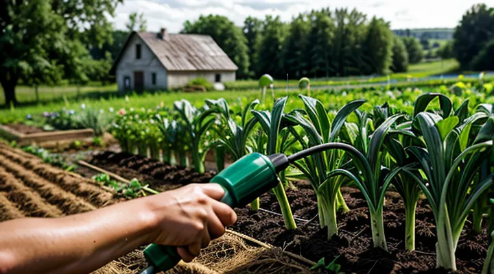 Как поливать лук?