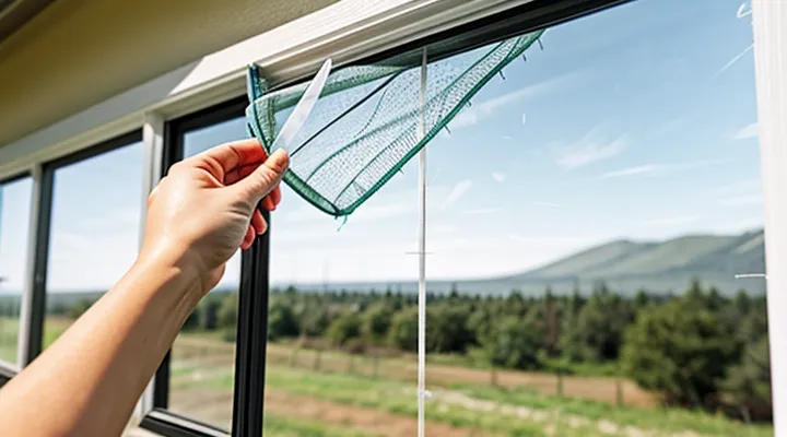 Как поставить москитную сетку на пластиковое окно?