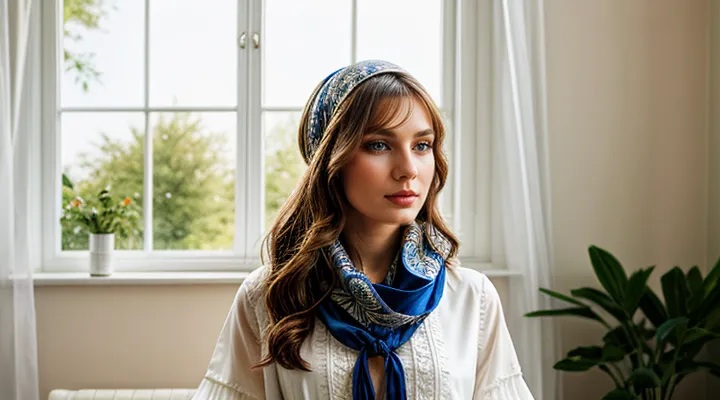 Как повязать платок на голову?