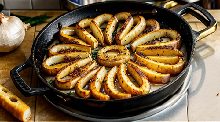 Как пожарить картошку с луком на сковороде?