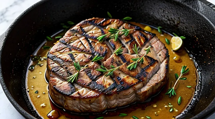 Как пожарить стейк из свинины на сковороде?