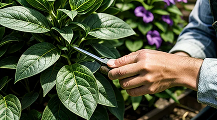 Как правильно обрезать петунию для пышного цветения?