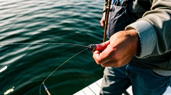 Как правильно привязать крючок к леске на удочке?