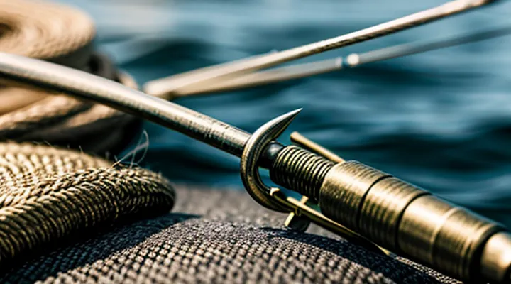 Как правильно привязать крючок к леске с ушком?