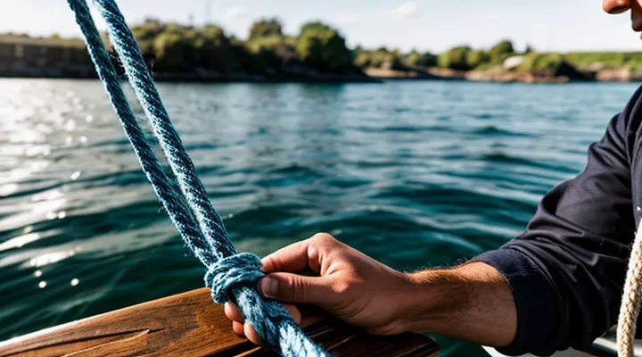 Как правильно привязать якорь к веревке для лодки ПВХ?