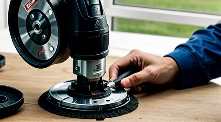 Как правильно установить диск на триммер?