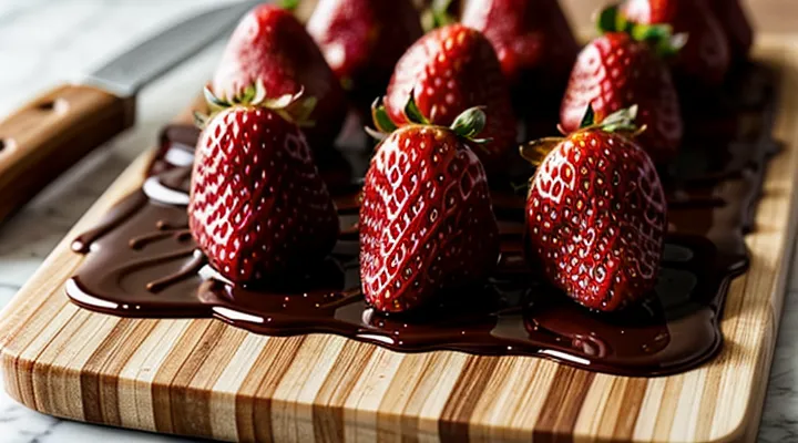 Как приготовить клубнику в шоколаде в домашних условиях?