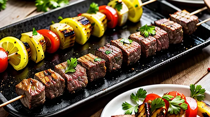 Как приготовить люля-кебаб на мангале из фарша на шампурах?