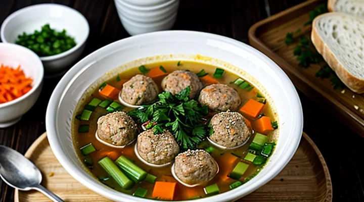 Как приготовить суп с фрикадельками из фарша?