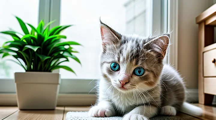 Как приручить котёнка к лотку?