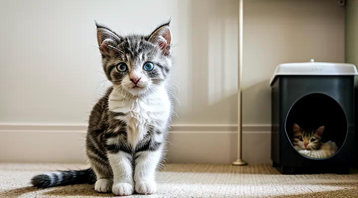 Как приучить котенка к лотку в квартире?