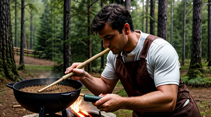 Как прокалить чугунный казан в первый раз на костре?