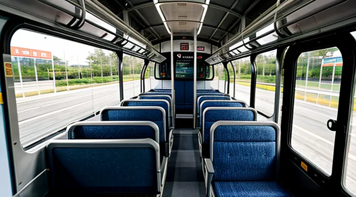 Как расположены места в автобусе по номерам?