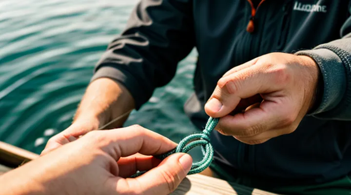 Как сделать петлю на леске для поводка легким способом?