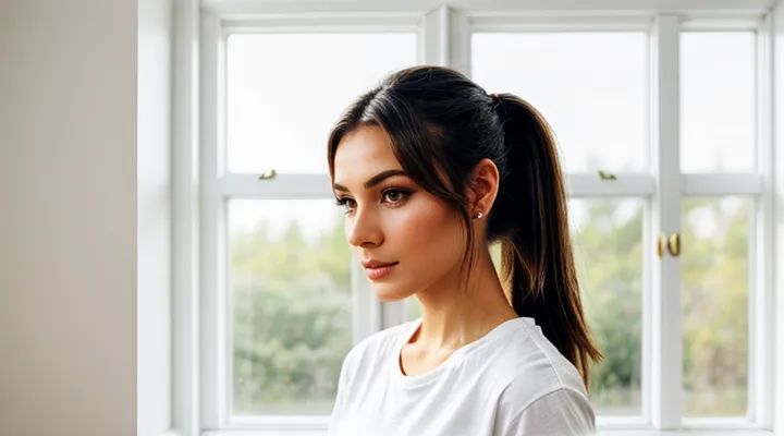 Как сделать пучок на голове на средние волосы?