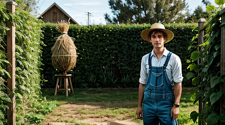 Как сделать пугало своими руками для огорода от птиц?
