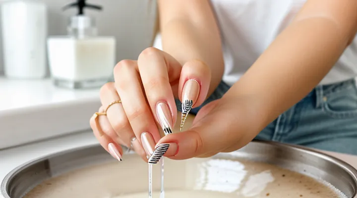 Как снять накладные ногти на клею?