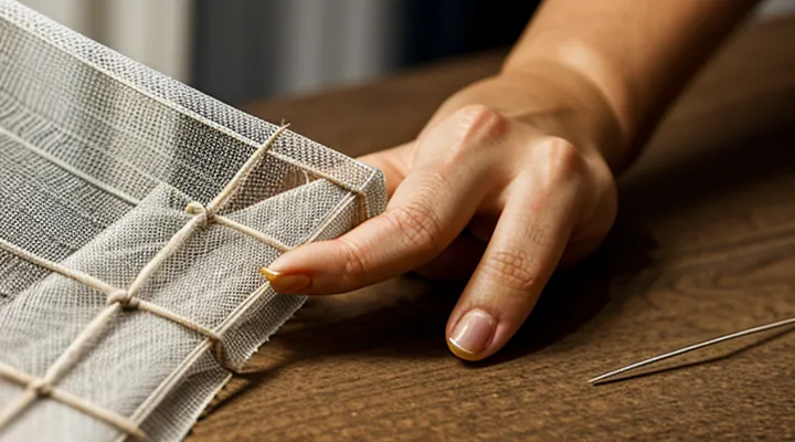 Как собрать москитную сетку?