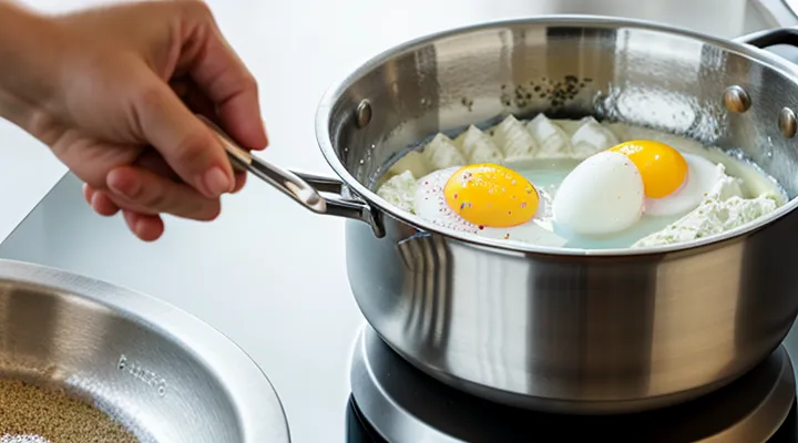 Как сварить яйца всмятку в кастрюле?