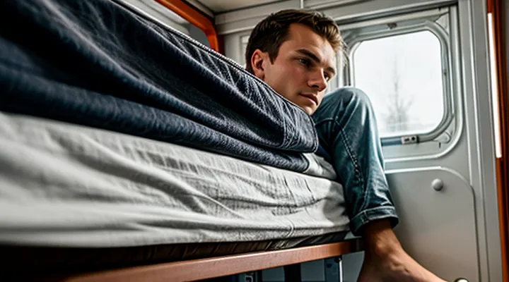 Как удобно залезть на верхнюю полку в плацкарте?