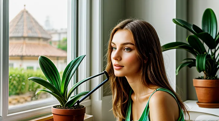 Как ухаживать за орхидеей в домашних условиях, если она растет в горшке?