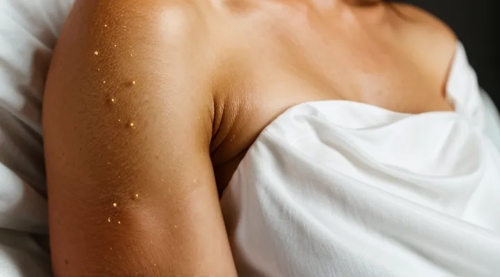 Как выглядит укус постельного клопа на теле человека?