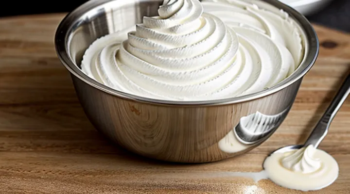 Как взбить 33%-ные сливки в крепкую пену?