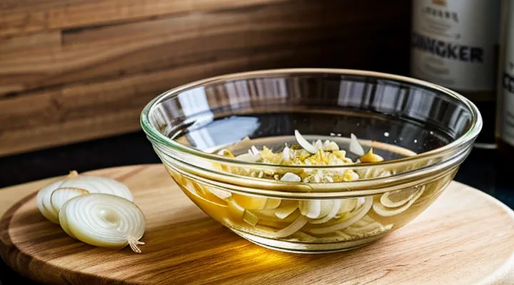 Как замариновать лук в уксусе для салата?